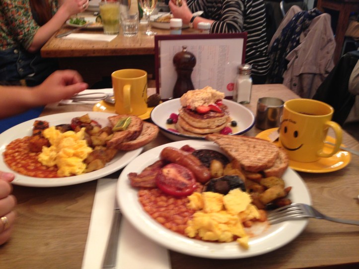 Angel istasyonu-Cafe Breakfast-İngiliz Kahvaltısı
